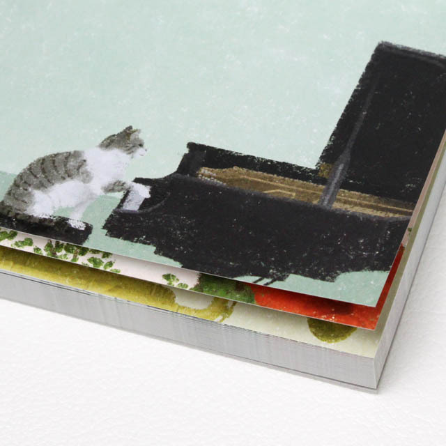 ブロックメモ ハミング ヴァイオリン ウクレレ トランペット ピアノ 音楽雑貨 音楽グッズ