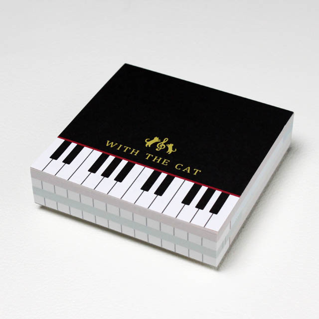 ブロックメモ ピアノ鍵盤 音楽雑貨 音楽グッズ