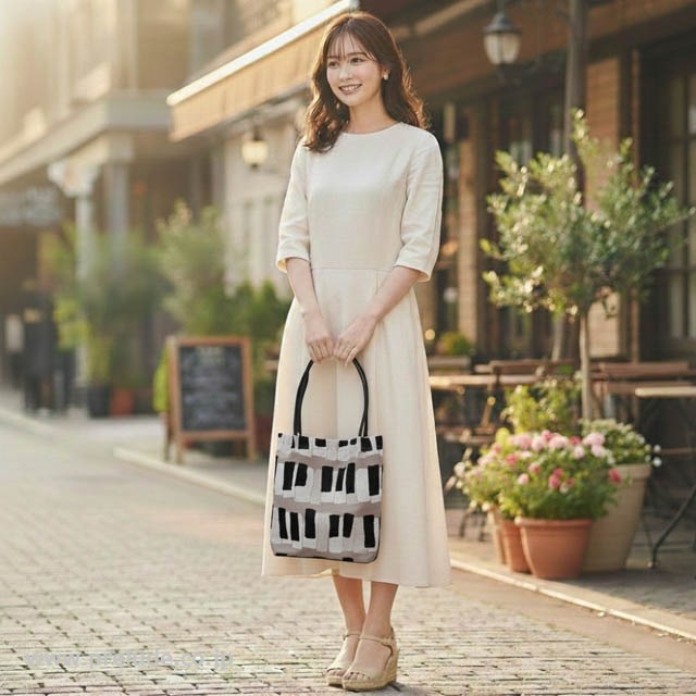 尾州織 ピアノ 鍵盤 トート グレージュ 音楽ギフト 音楽グッズ 音楽雑貨