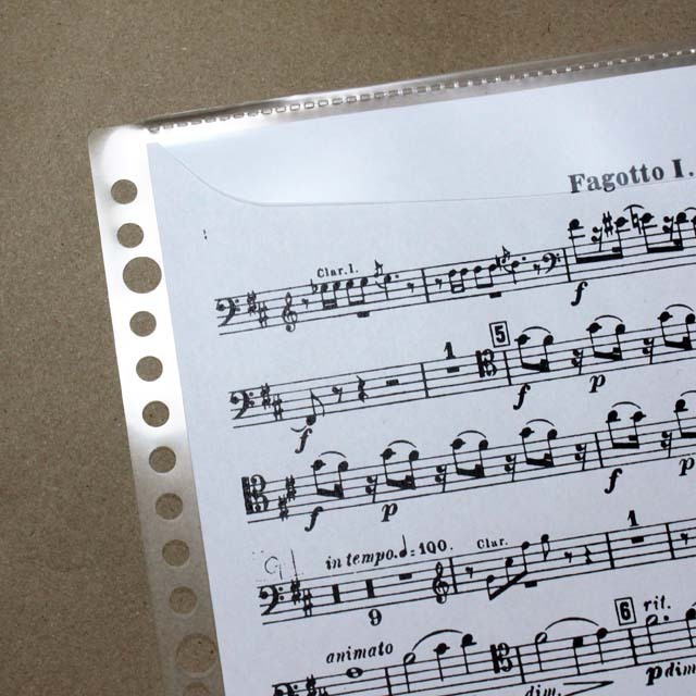 リフィル 楽譜 譜面 ファイル KAKIKO バインダー型 演奏グッズ  音楽雑貨