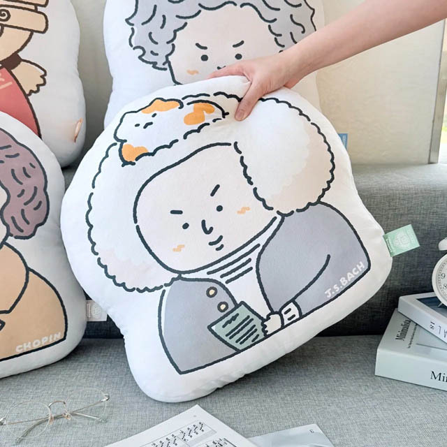 バッハ Bach 作曲家 ピロー クッション 音楽雑貨 音楽グッズ 音楽ギフト