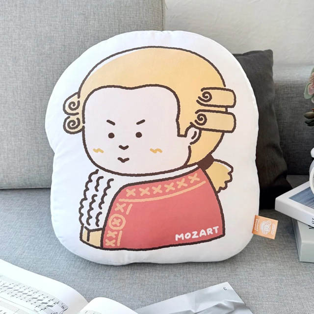 ふにふに ピロー・クッション 《 モーツァルト 》 102871 音楽雑貨