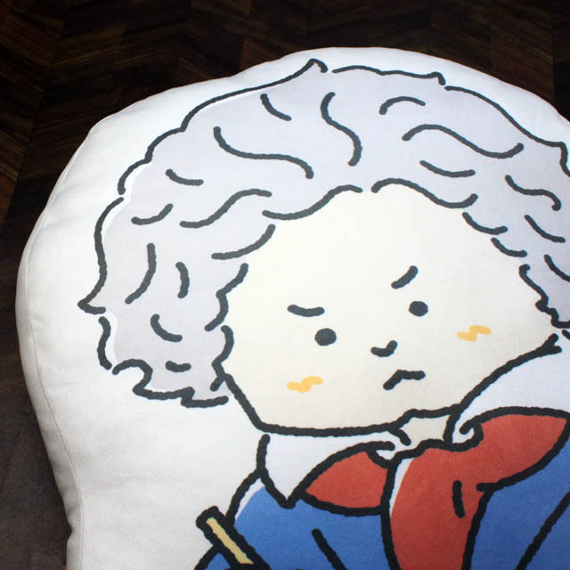 ベートーヴェン Beethoven 作曲家 ピロー クッション 音楽雑貨 音楽グッズ 音楽ギフト