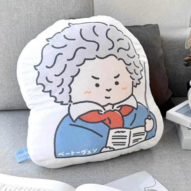 ベートーヴェン Beethoven 作曲家 ピロー クッション 音楽雑貨 音楽グッズ 音楽ギフト