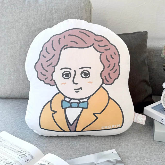 ショパン Chopin 作曲家 ピロー クッション 音楽雑貨 音楽グッズ 音楽ギフト