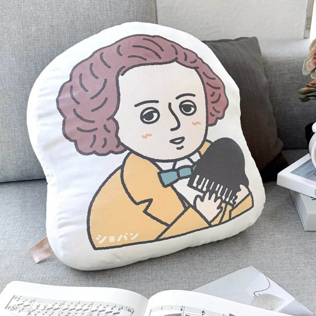 ショパン Chopin 作曲家 ピロー クッション 音楽雑貨 音楽グッズ 音楽ギフト