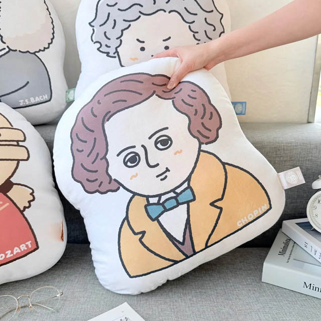 ふにふに ピロー・クッション 《 ショパン 》 106688 音楽雑貨