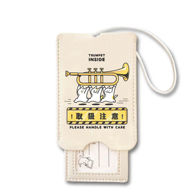 楽器便 ラゲッジタグ トランペット Trumpet 音楽雑貨 音楽グッズ 音楽ギフト