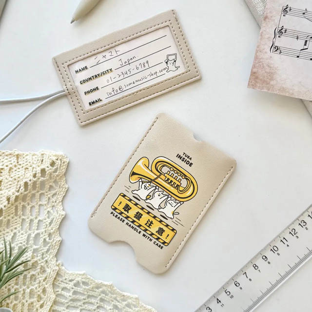 楽器便 ラゲッジタグ チューバ Tuba 音楽雑貨 音楽グッズ 音楽ギフト