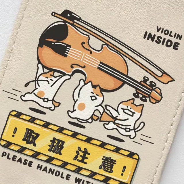 楽器便 ラゲッジタグ ヴァイオリン Violin 音楽雑貨 音楽グッズ 音楽ギフト