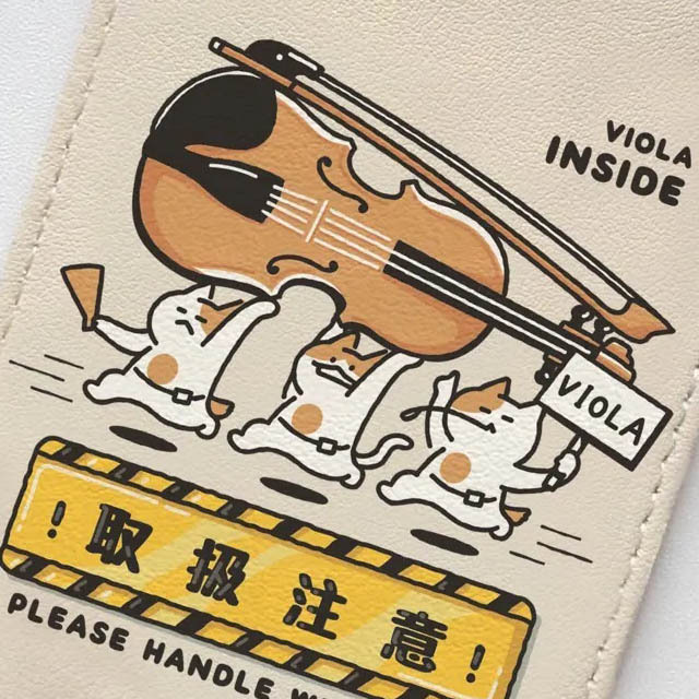 楽器便ラゲッジタグ 《 ヴィオラ 取扱注意 》 106855 音楽雑貨