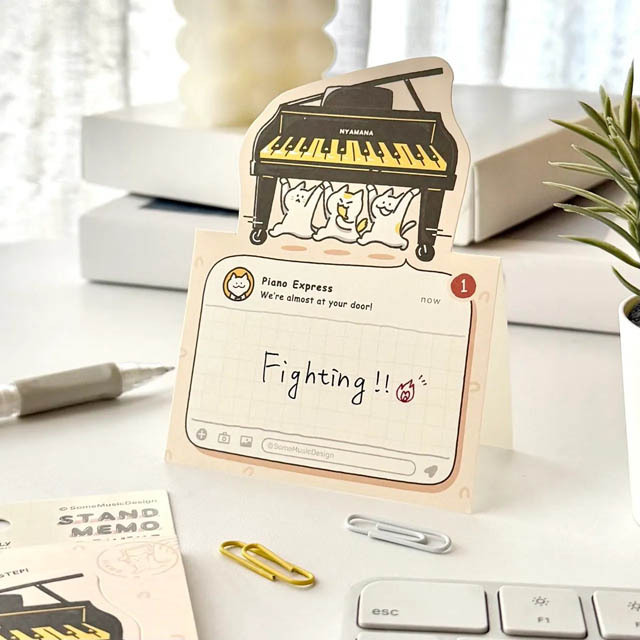 ピアノ Piano 楽器便 スタンドメモ 音楽雑貨 音楽グッズ