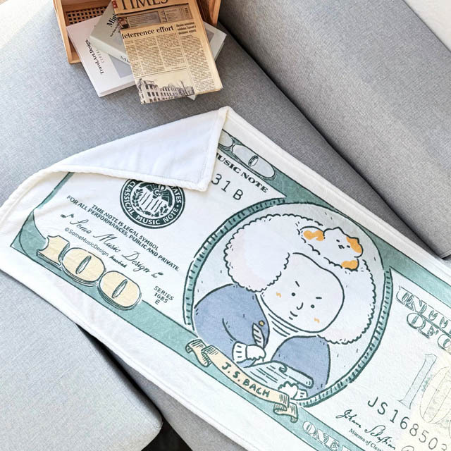 ClassicalBank ブランケット バッハ Bach Ｇ線上のアリガネ 音楽雑貨 音楽グッズ