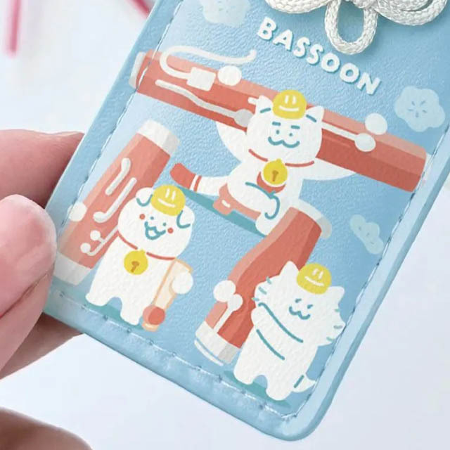 奏楽お守り風チャーム ファゴット Fagott Bassoon  音楽雑貨 音楽グッズ 吹奏楽コンクール