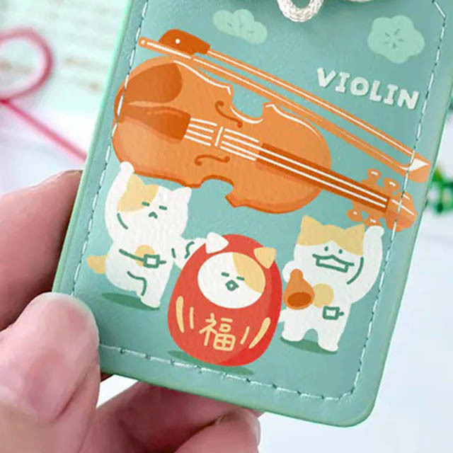 奏楽お守り風チャーム ヴァイオリン Violin 音楽雑貨 音楽グッズ 吹奏楽コンクール