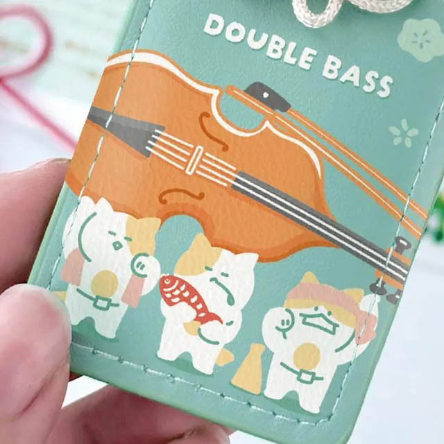 奏楽お守り風チャーム コントラバス Contrabass Doublebass 音楽雑貨 音楽グッズ 吹奏楽コンクール