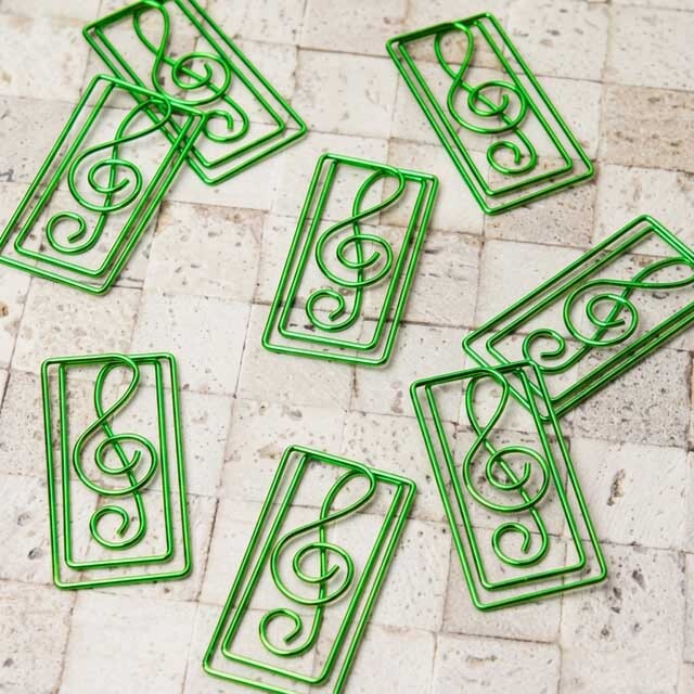 ト音記号 ゼムクリップ 音楽雑貨 音楽グッズ 音楽事務用品