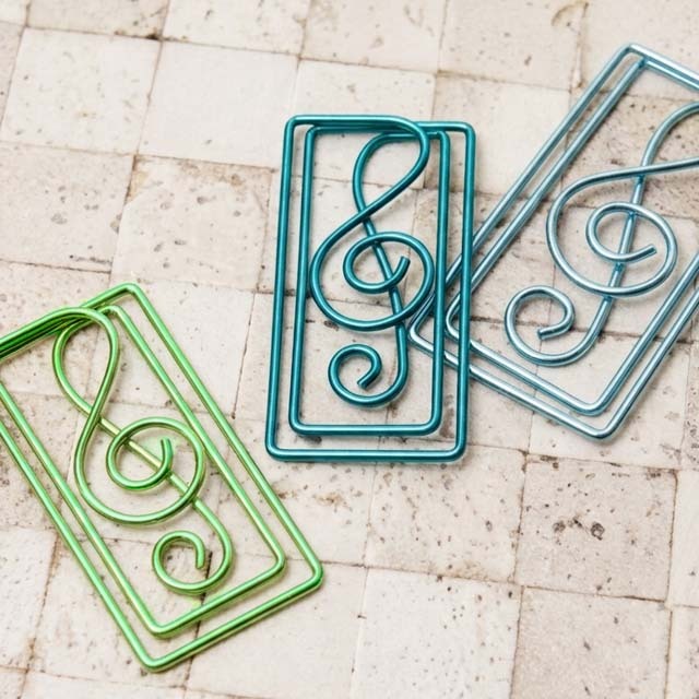 ト音記号 ゼムクリップ 音楽雑貨 音楽グッズ 音楽事務用品