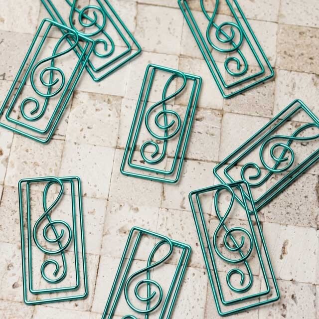 ト音記号 ゼムクリップ 音楽雑貨 音楽グッズ 音楽事務用品