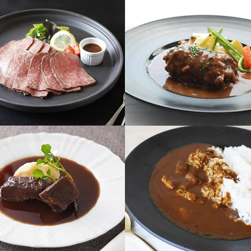 お中元 肉 内祝い お返し お肉 誕生日 お祝い 結婚祝い ブラッセリートモ 黒毛和牛グルメセット4種 送料無料 熨斗対応可 夏ギフト