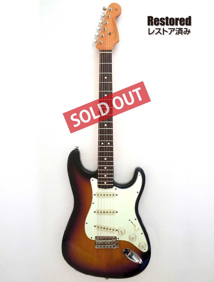 1996年 Fender Stratocaster 3tone Sunburst プレミアム ユーズド