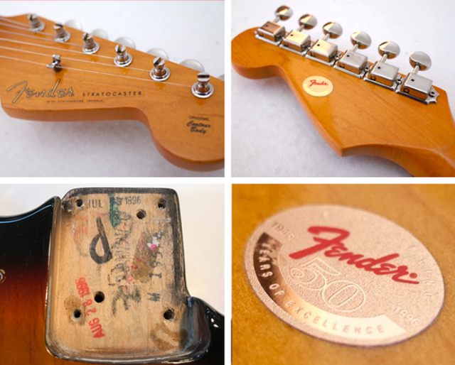 1996年 Fender Stratocaster 3tone Sunburst プレミアム ユーズド