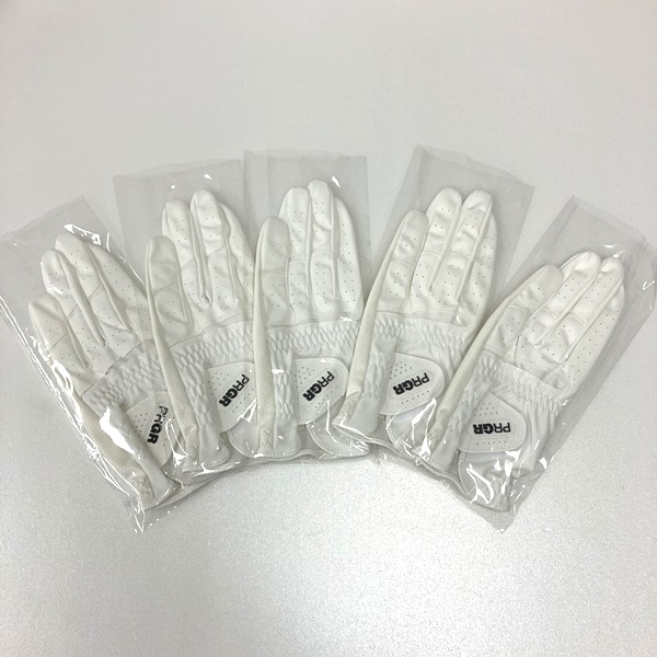 【お買い得】【全天候 合成皮革モデル】PRGR PG-219 グローブ 5枚セット ※外装パッケージ無し ※返品交換不可