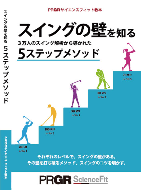 【送料無料】PRGRサイエンス・フィット教本第３弾　『スイングの壁を知る　５ステップメソッド』