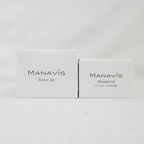 (リニューアル) (リユースジャーセット) マナビス化粧品 MANAVIS 薬用リンクルジェル ( クリーム ) リフィル つけかえ用 30g + リユースジャー