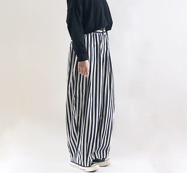 HARVESTY ハーベスティ STRIPES CIRCUS PANTS ストライプサーカス