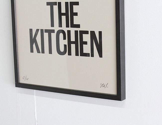 A TWO PIPE PROBLEM LETTERPRESS PEACE IN THE KITCHEN Lサイズ