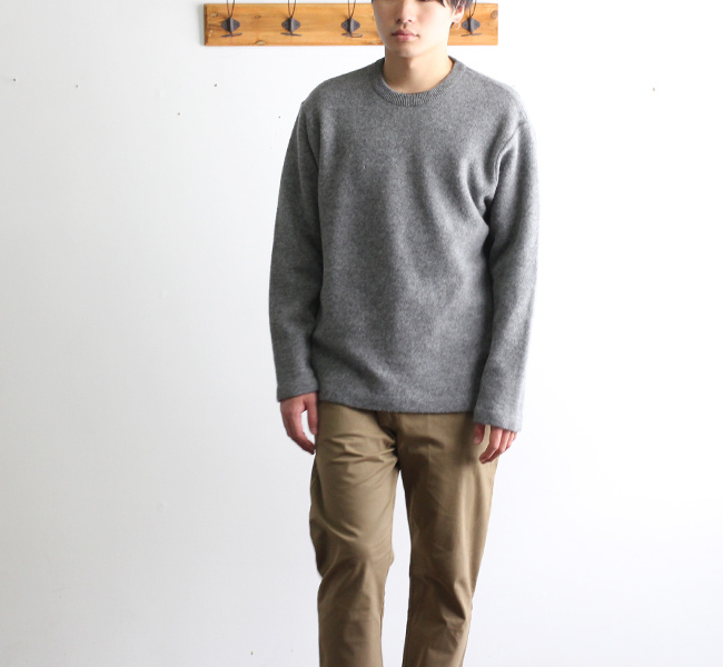 SALE50%OFF BETTER FELTED WOOL CREW NECK PULL-OVER　BTRK1805 メンズ