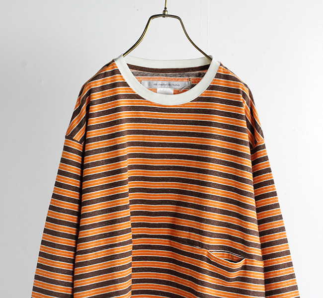 EEL Products イール プロダクツ ユルリTee 3/4 ボーダー