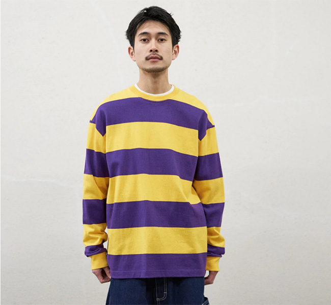 TapWater タップウォーター Wide Border L/S Tee TP233-70026