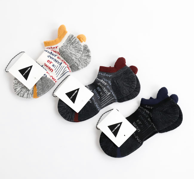 SALE40%OFFand wander アンドワンダー wool short socks ウールショートソックス 5744978336