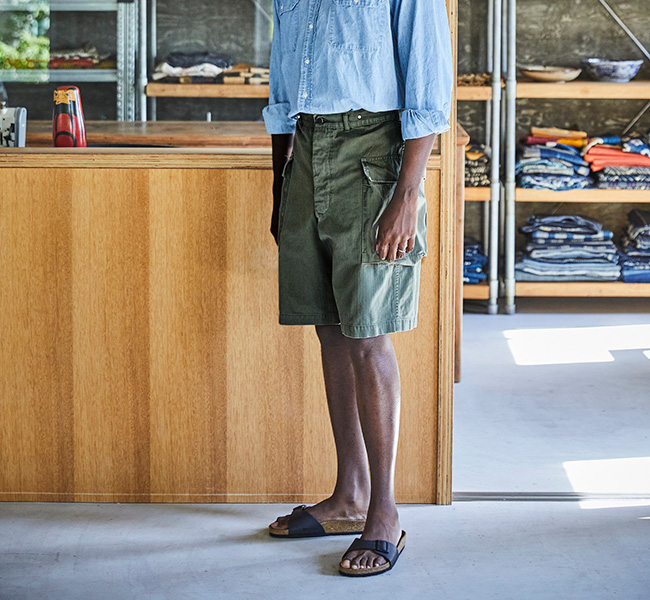 orslow オアスロウ US ARMY 2 POCKET CARGO SHORTS 2ポケット カーゴショーツ 03-7250-76