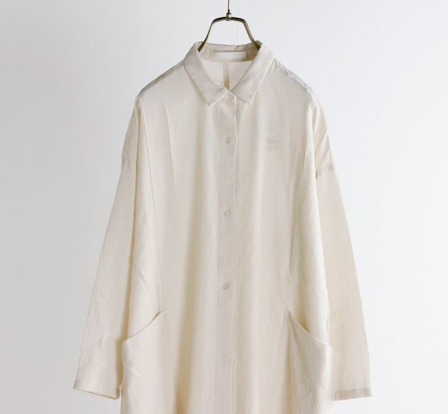 evam eva エヴァムエヴァ コットンシャツワンピース cotton