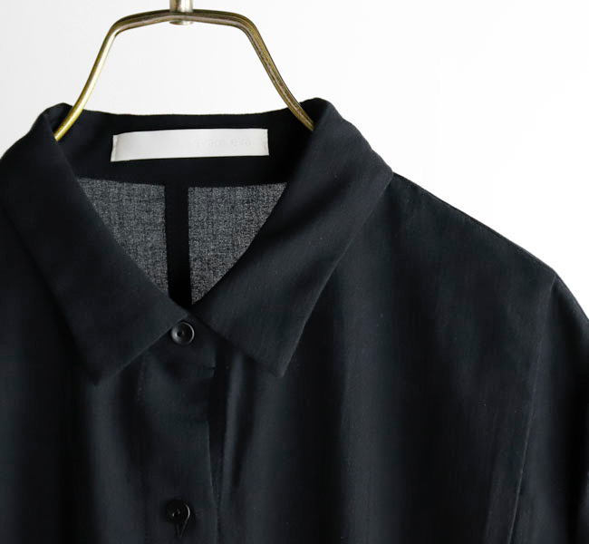 evam eva エヴァムエヴァ コットンシャツワンピース cotton