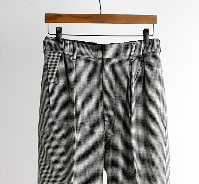 tapwater woolストライプパンツ 2 TUCK EASY STRIPE SLACKS /ツータックイージーストライプ