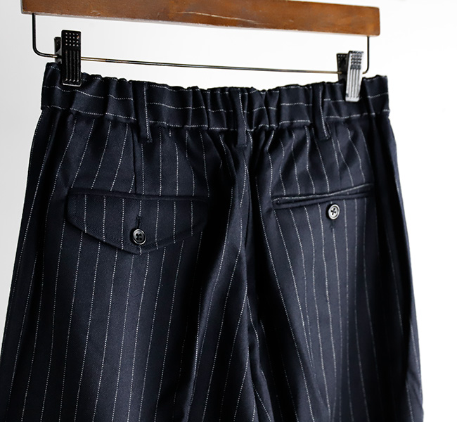SALE30%OFF// TapWater タップウォーター Saxony Flannel Trousers TP233-40033/STRIPE/M