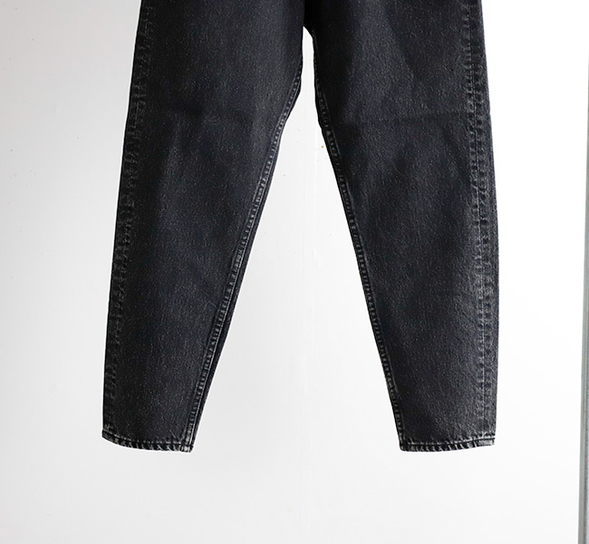 orslow オアスロウ 80'S HIGH WAIST TAPRED DENIM BLACK DENIM