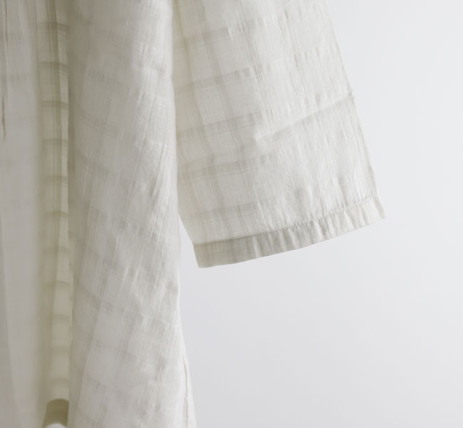 evam eva エヴァムエヴァ シャドウチェック ギャザープルオーバー shadow check gathered pullover E251T204 evam eva エヴァムエヴァ シャドウチェック ギャザープル