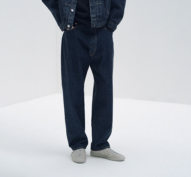 キャプテンサンシャイン KAPTAIN SUNSHINE デニムパンツ 5P Zipper