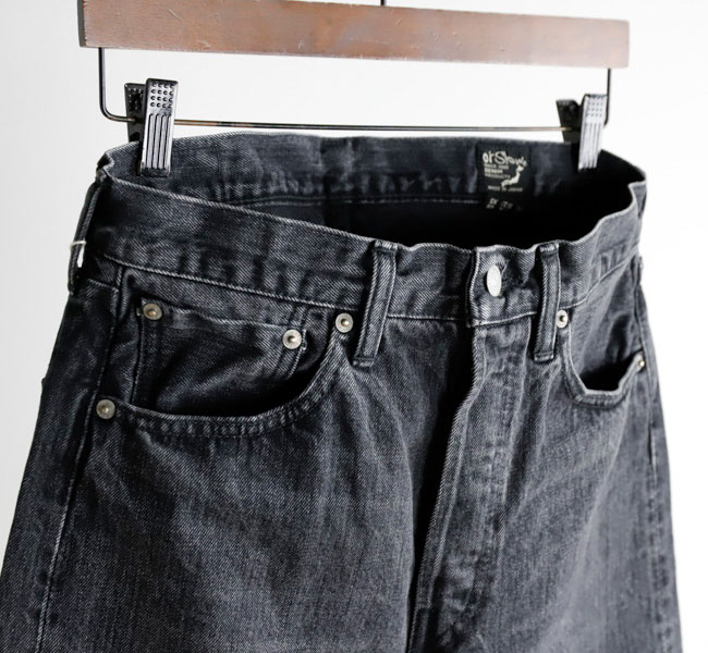 orslow オアスロウ 105 STANDARD SELVEDGE DENIM BLACK DENIM