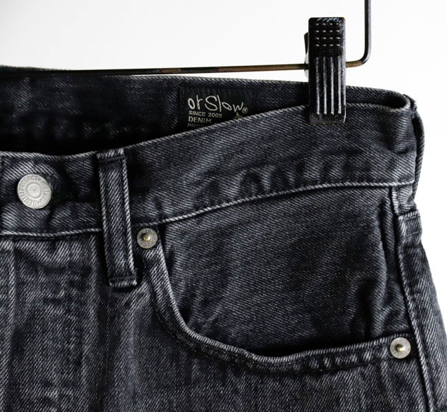 orslow オアスロウ 105 STANDARD SELVEDGE DENIM BLACK DENIM