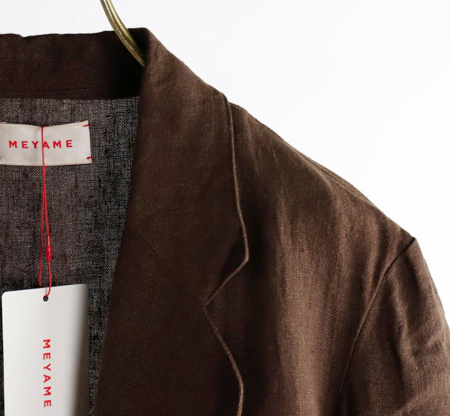 MEYME メヤメ GLENCHECK LINEN JACKET 美品 MEYME メヤメ GLENCHECK LINEN JACKET 美品 2024 SPRING