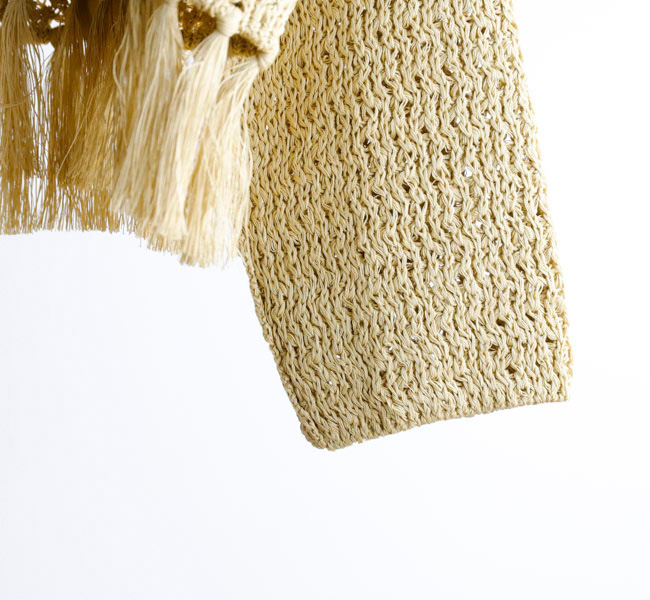 SALE30%OFF //unfil アンフィル double honeycomb mesh fringed cardigan ボタンレスカーディガン WVSP-UW111 unfil アンフィル double honeycomb mesh fringed cardigan