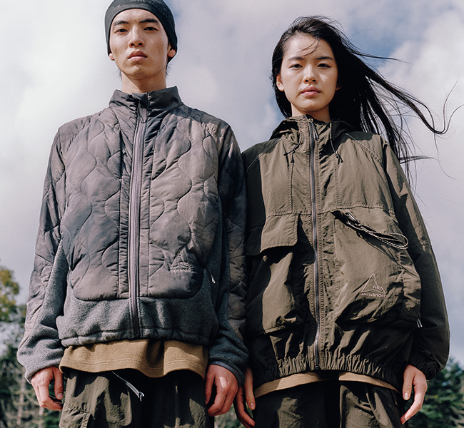 ROA x and wander ロア x アンドワンダー 5745221536 ガーメントダイ