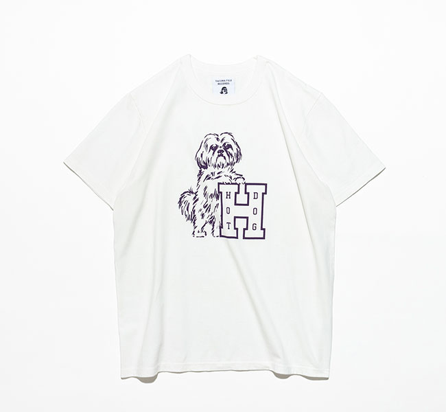 TACOMA FUJI RECORDS タコマフジレコード HOT DOG VNTG LOGO Tee designed by Hiroshi Iguchi