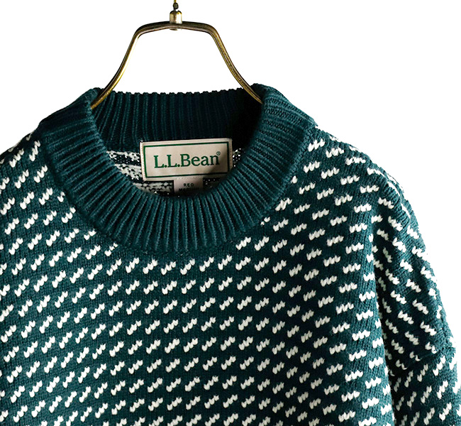 L.L.BEAN JAPAN EDITION エルエルビーン ジャパンエディション Wayne Washable Sweater Bird’s